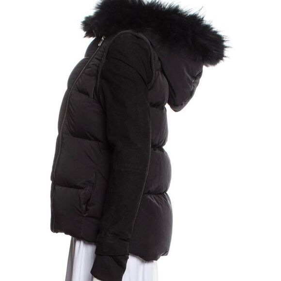 Maje Down Black Jacket size XS - Picture 3 of 7